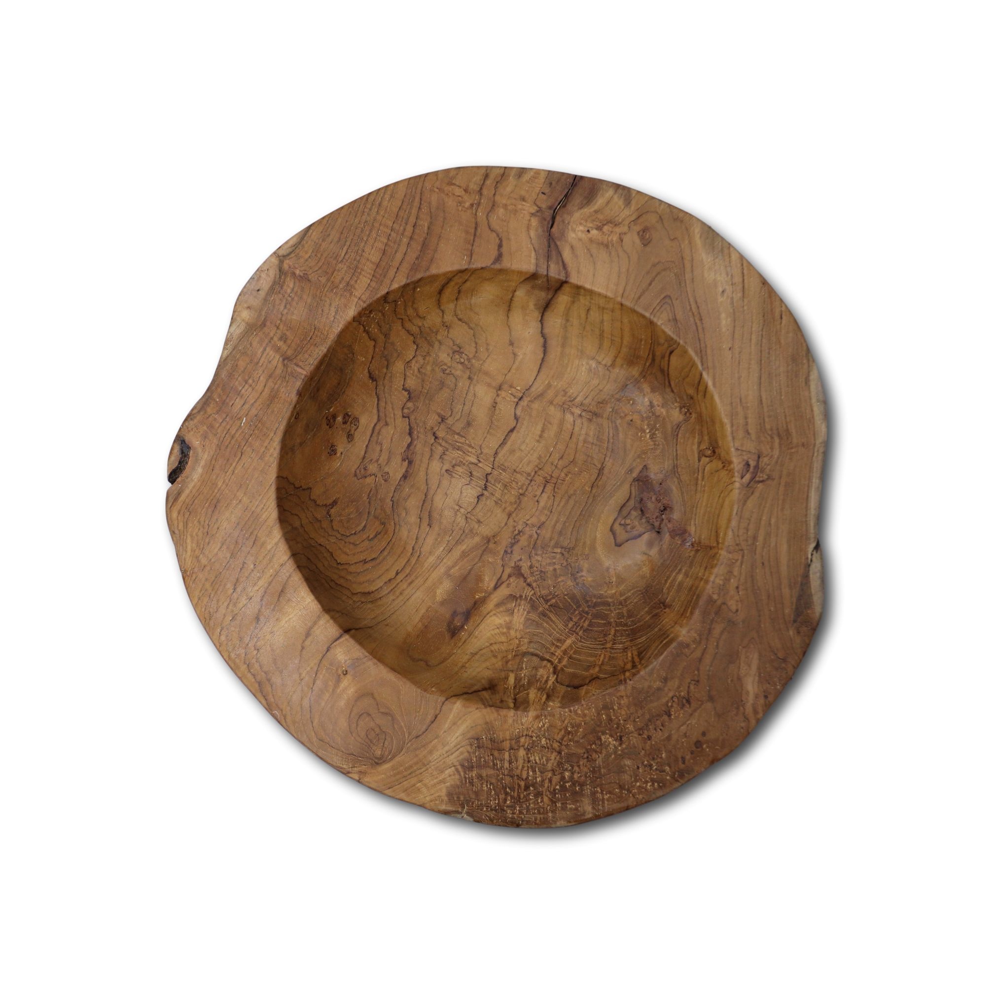 Fruitschaal large - ø38-45 cm - blank - teak