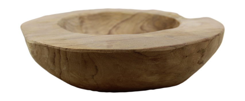 Fruitschaal medium - ø28-35x10 - Naturel - Teak