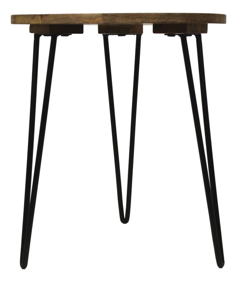 Beistelltisch - natur/schwarz- 40x45cm