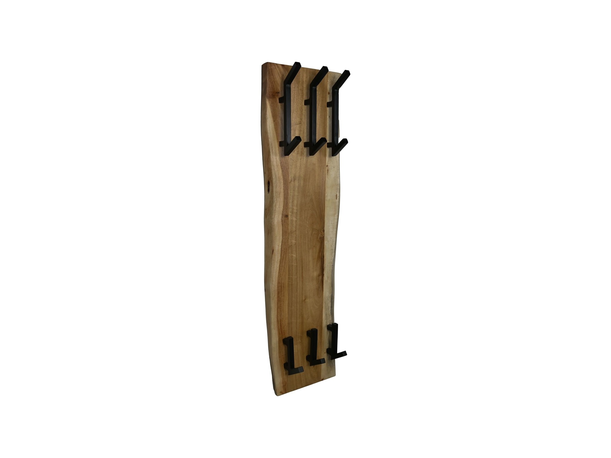 Garderobenständer Live Edge - 25x13x100 - Natur - Akazienholz/Metall