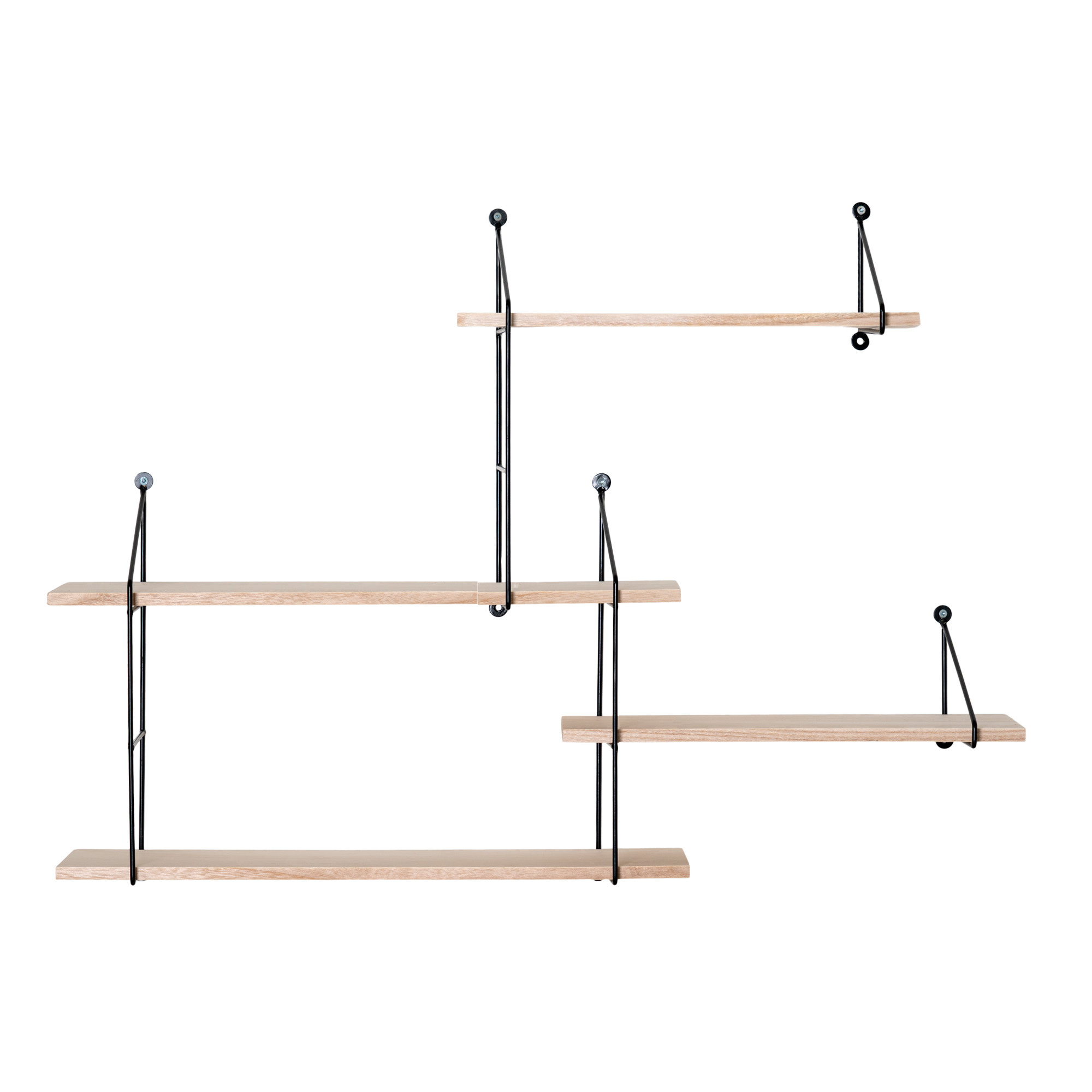 Harlem Hylde - Plank met zwart frame - Set van 4