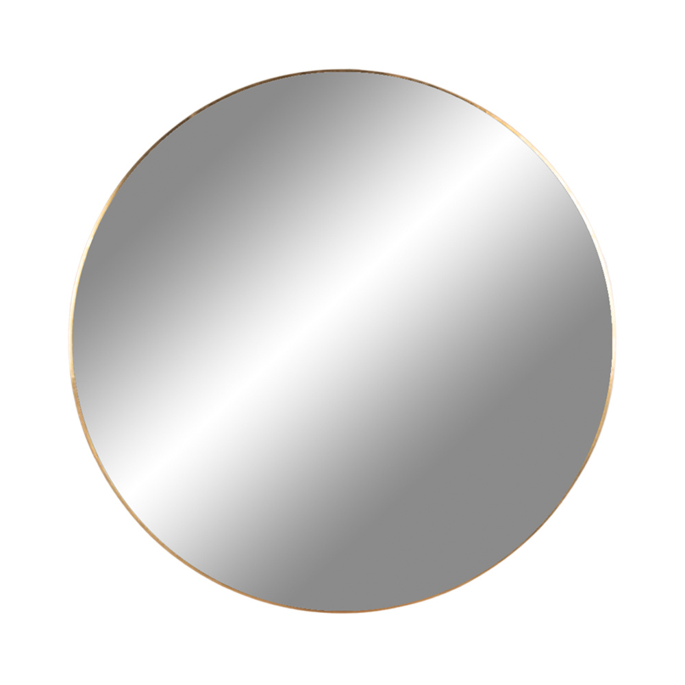 Jersey Mirror - Spiegel mit Rahmen in Messingoptik - 80 cm