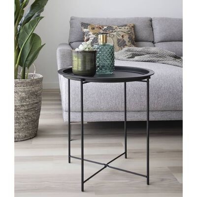 Bastia Side Table - Beistelltisch aus schwarz pulverbeschichtetem Stahl