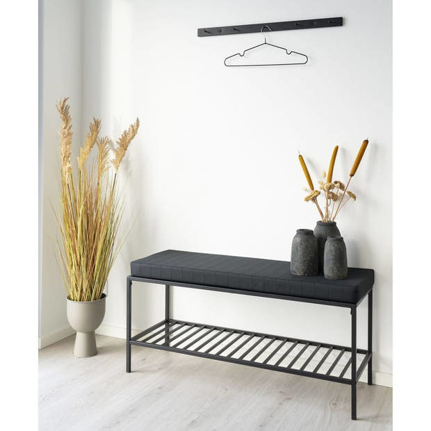 Vita Coat rack - Garderobenständer in schwarz mit 5 Haken