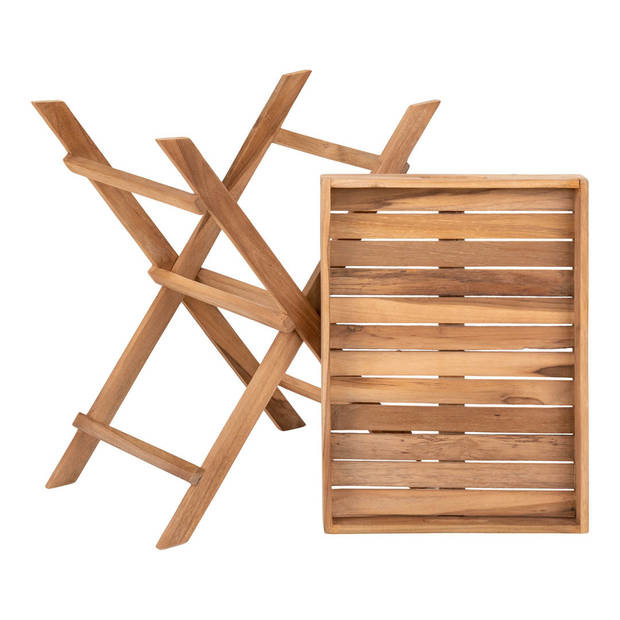 Ronda Teak Tablett Tisch - Teak Tablett Tisch 29*39*h49.5 cm