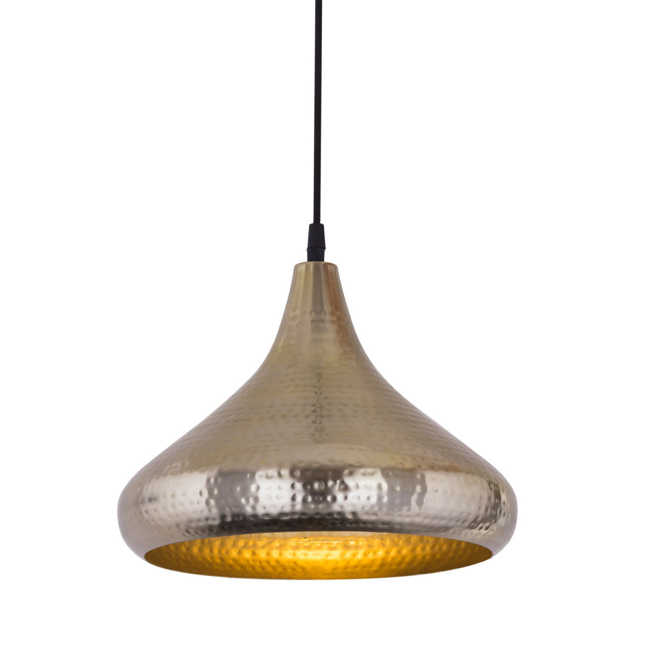 Parya Home - Hängelampe Vintage Hängelampe Esstisch Deckenlampe Tropfenform - Ø 30x28 cm - Silber - Metall