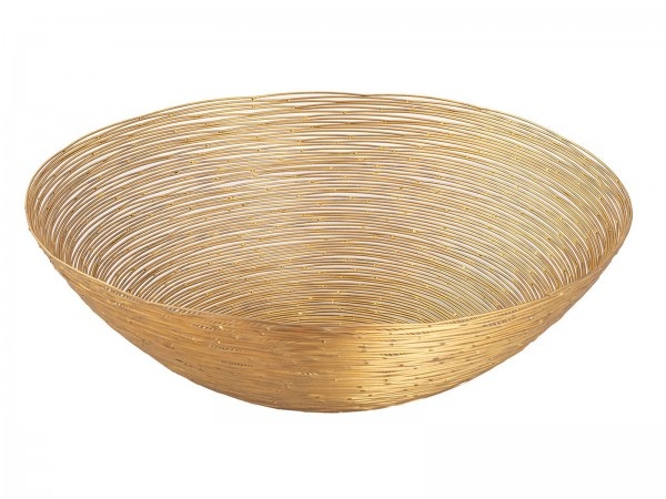 Parya Home - Obstschale rund - ø 30 cm - Gold - Metall