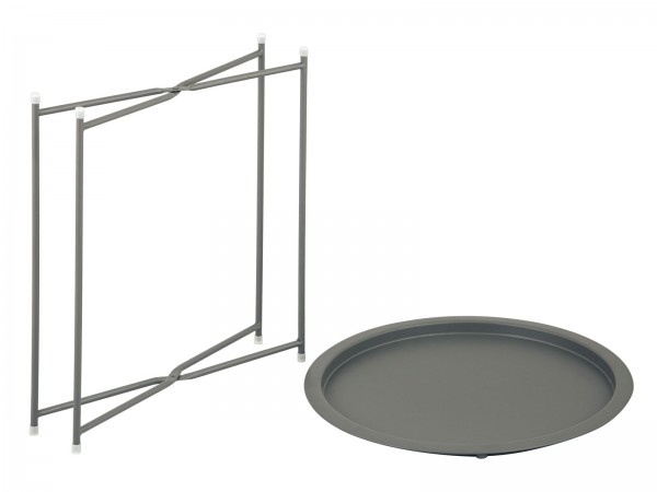 Side table - Coffee table - 47 H 51 - Metal - Grey