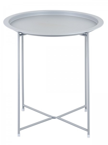 Bijzettafel - Salontafel - 47 H 51 - Metaal- Grijs