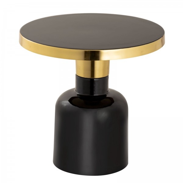 Parya Home -Side table round 45 x 45 cm - Decorative table - Metal - Black