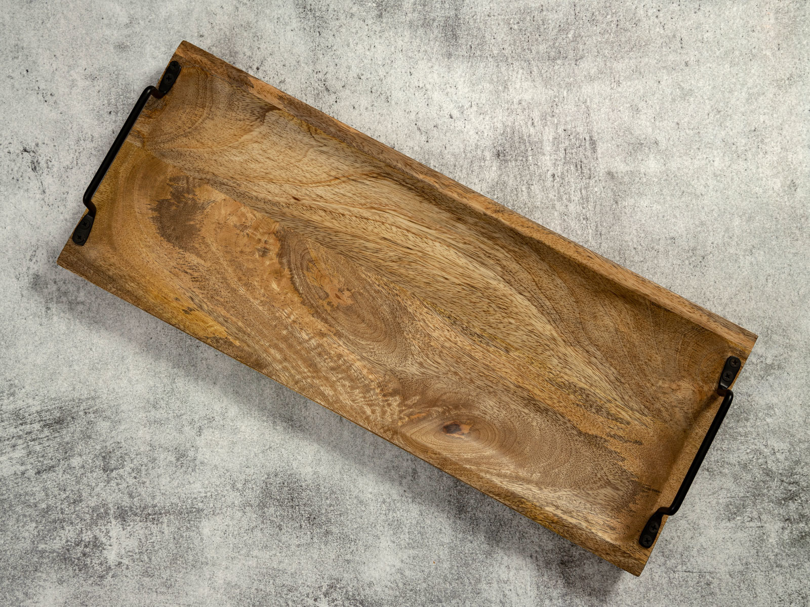 Parya Home - Houten Decoratief Dienblad - 50x20cm - Bruin - Mangohout