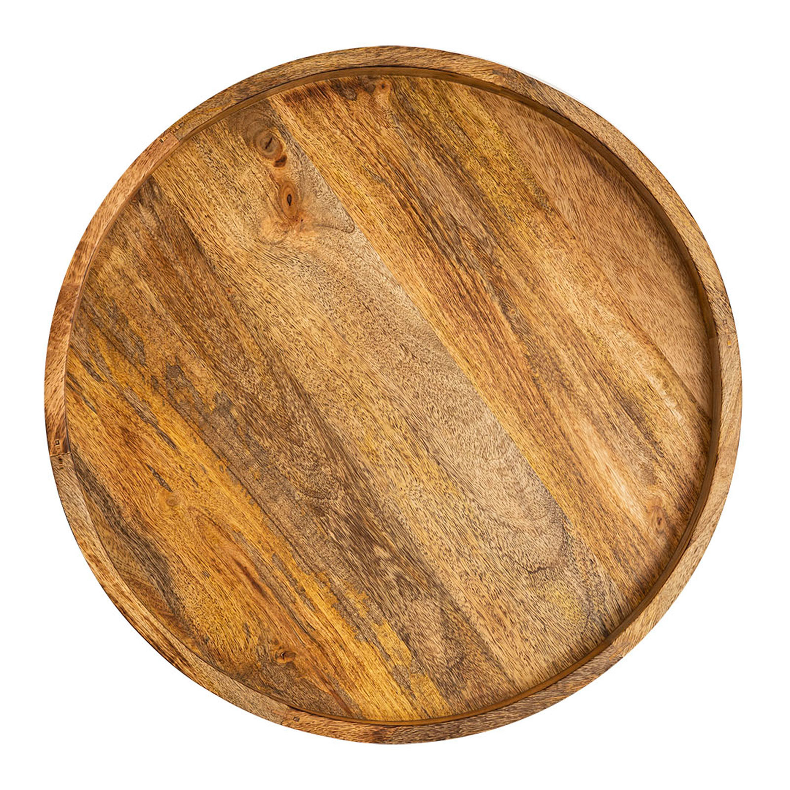 Beistelltisch Holz rund ø 40 oder 50cm Couchtisch Couchtisch Vancouver Metallbeine mattschwarz
