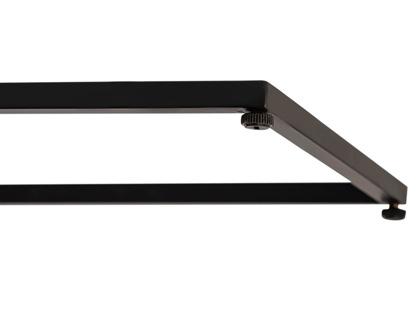 Parya Home - Side table wood - Laptop table C-table - Metal - 25x60x40cm