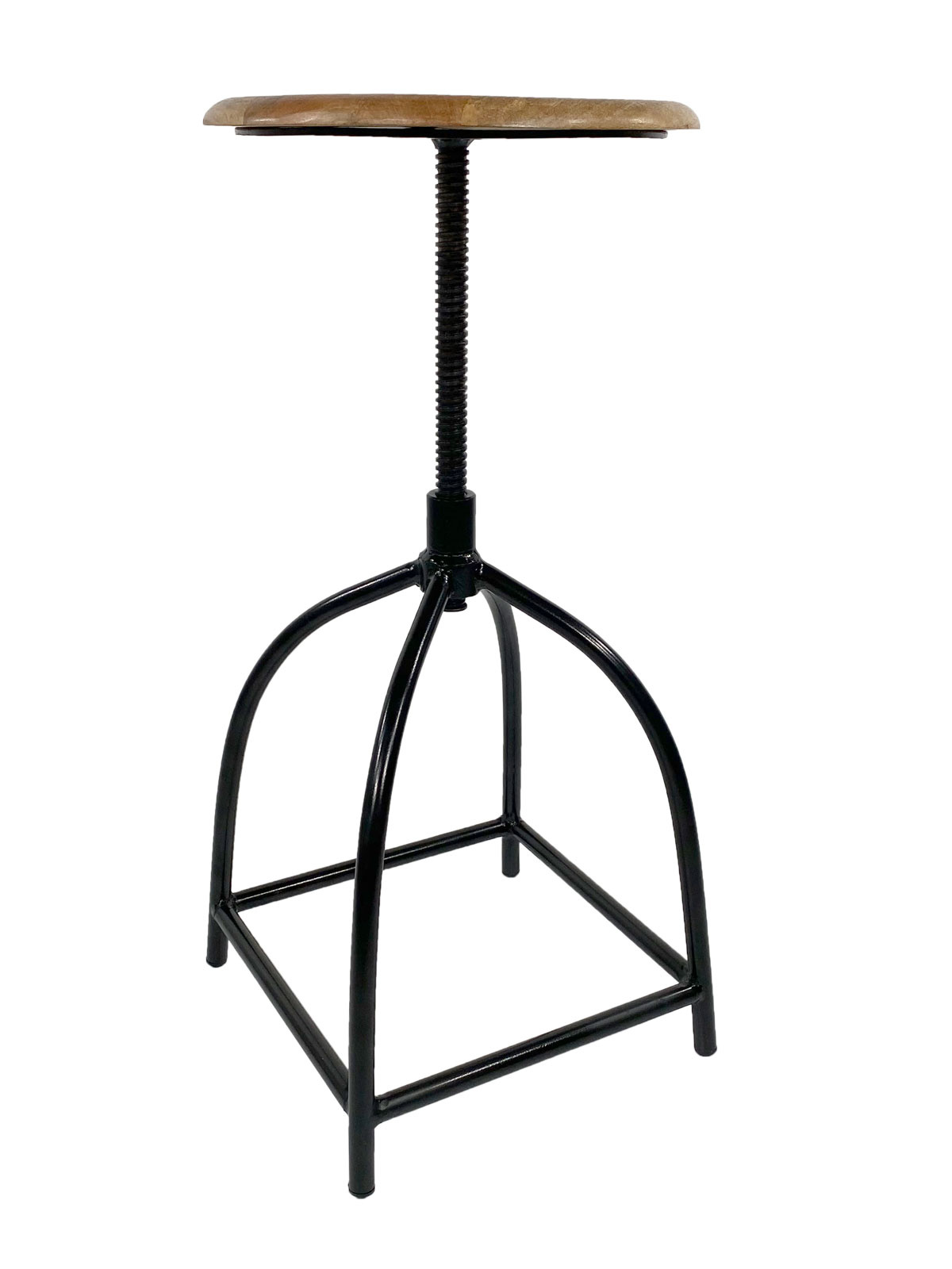 Parya Home - Draaikrukset 2-delig- Barkruk- 34x75x34 - in Hoogte Verstelbaar - Hout
