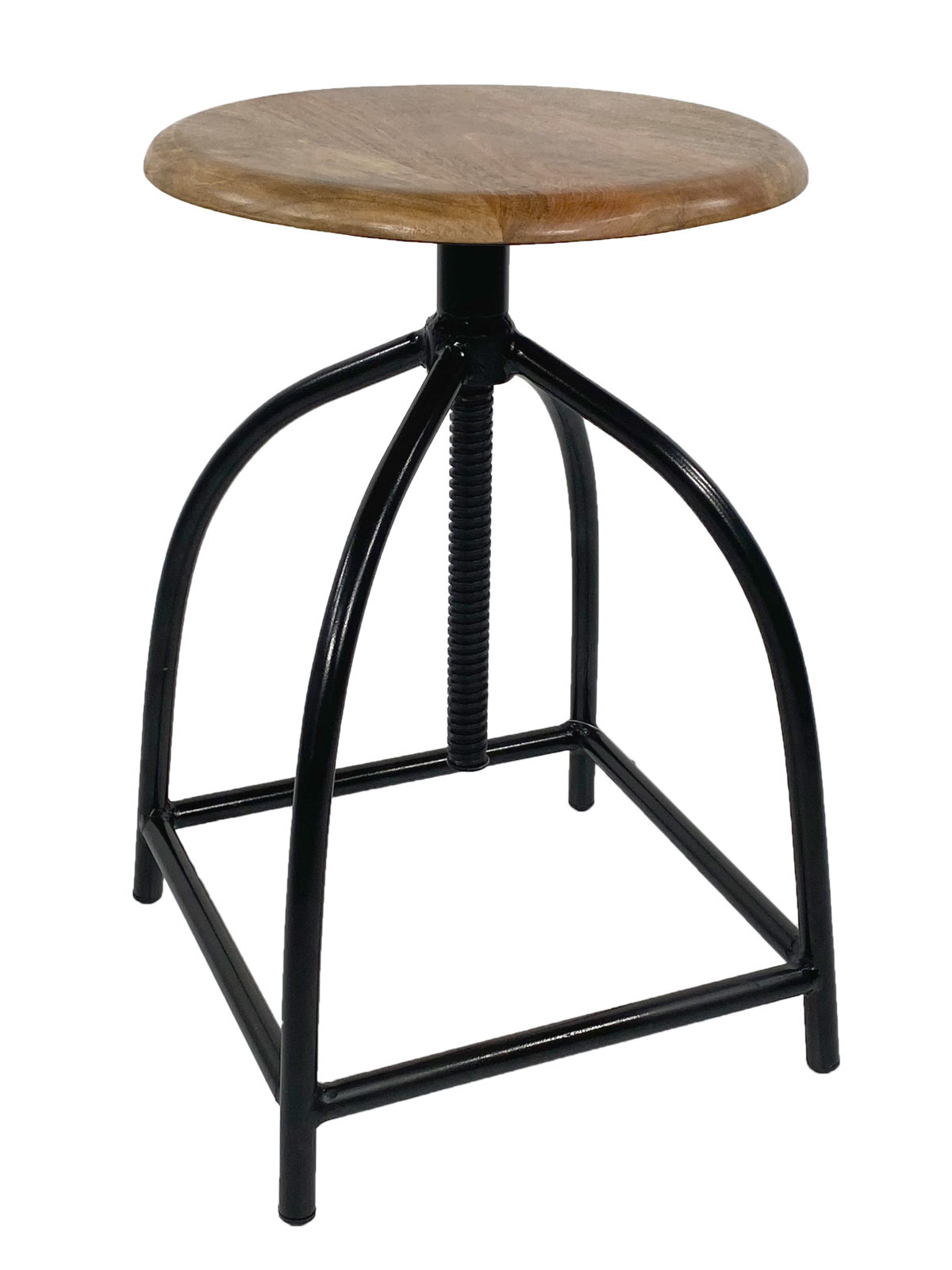 Parya Home - Draaikrukset 2-delig- Barkruk- 34x75x34 - in Hoogte Verstelbaar - Hout