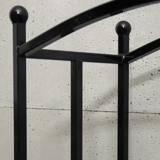 Holzlagerung Berry - Holzlagerung - Metall - Schwarz