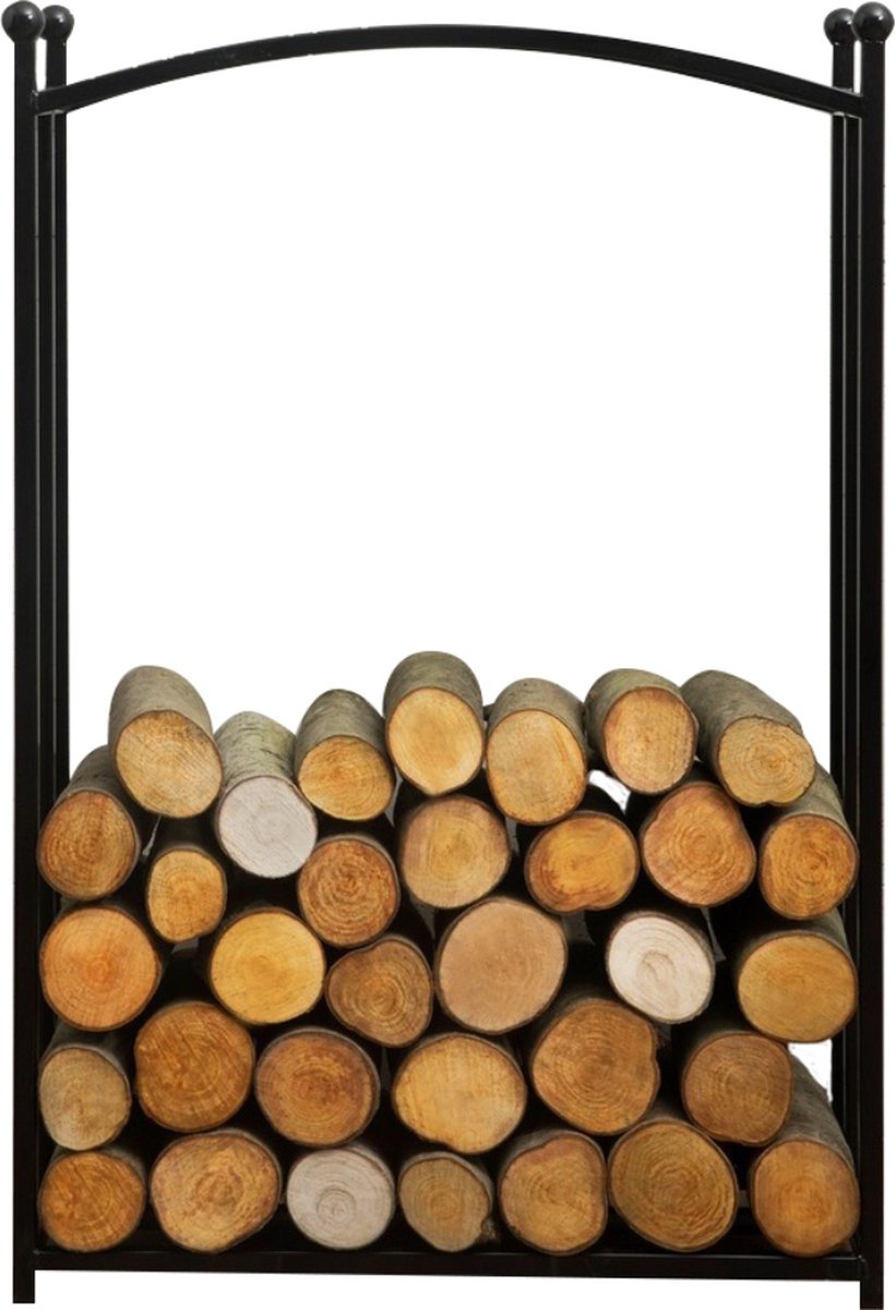 Holzlagerung Berry - Holzlagerung - Metall - Schwarz