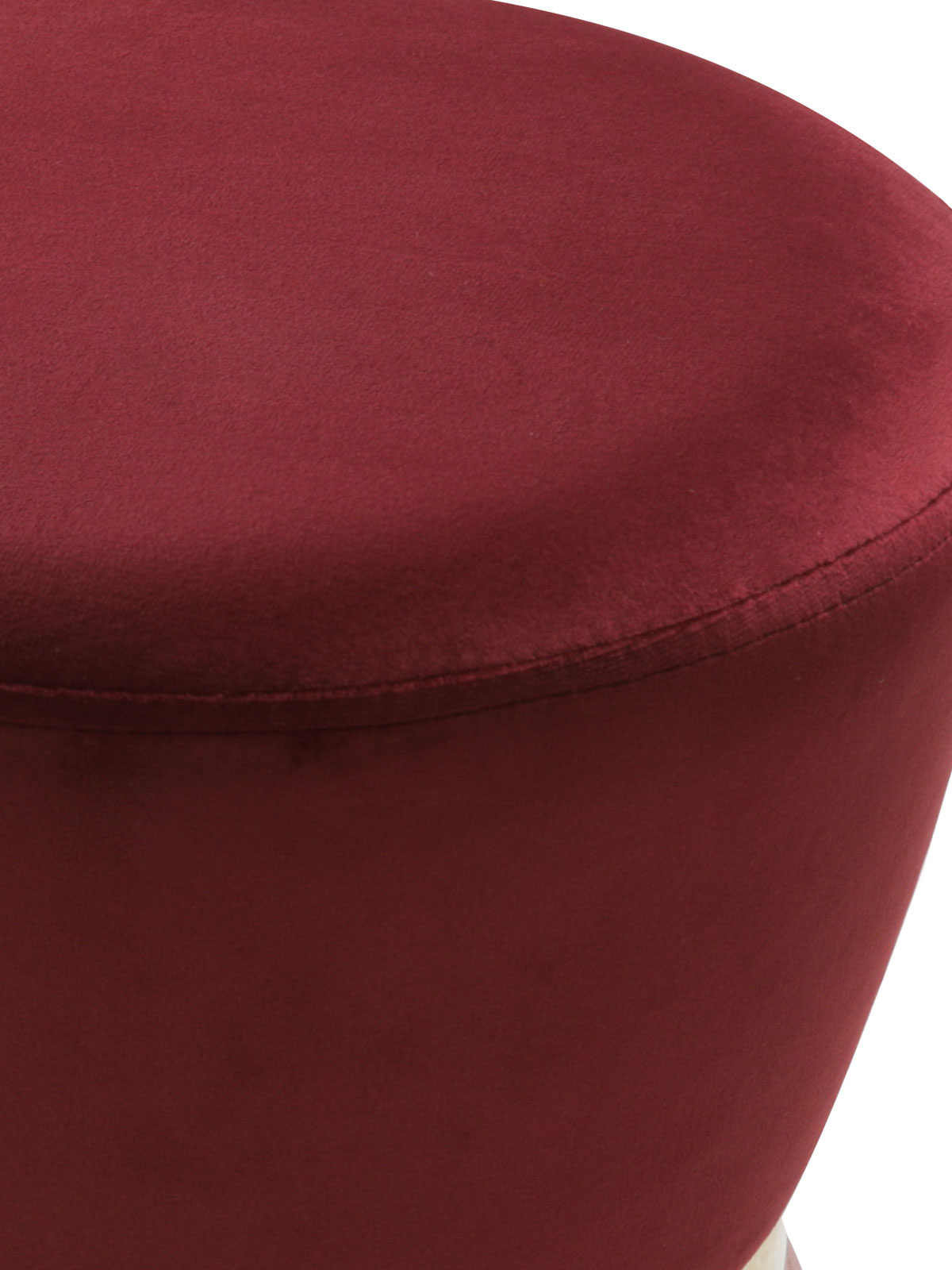 Parya Home -Sitzhocker tailliert 32 x 42 cm Samt Hocker Samt Pouf Sitzhocker bis 150 kg Glocke