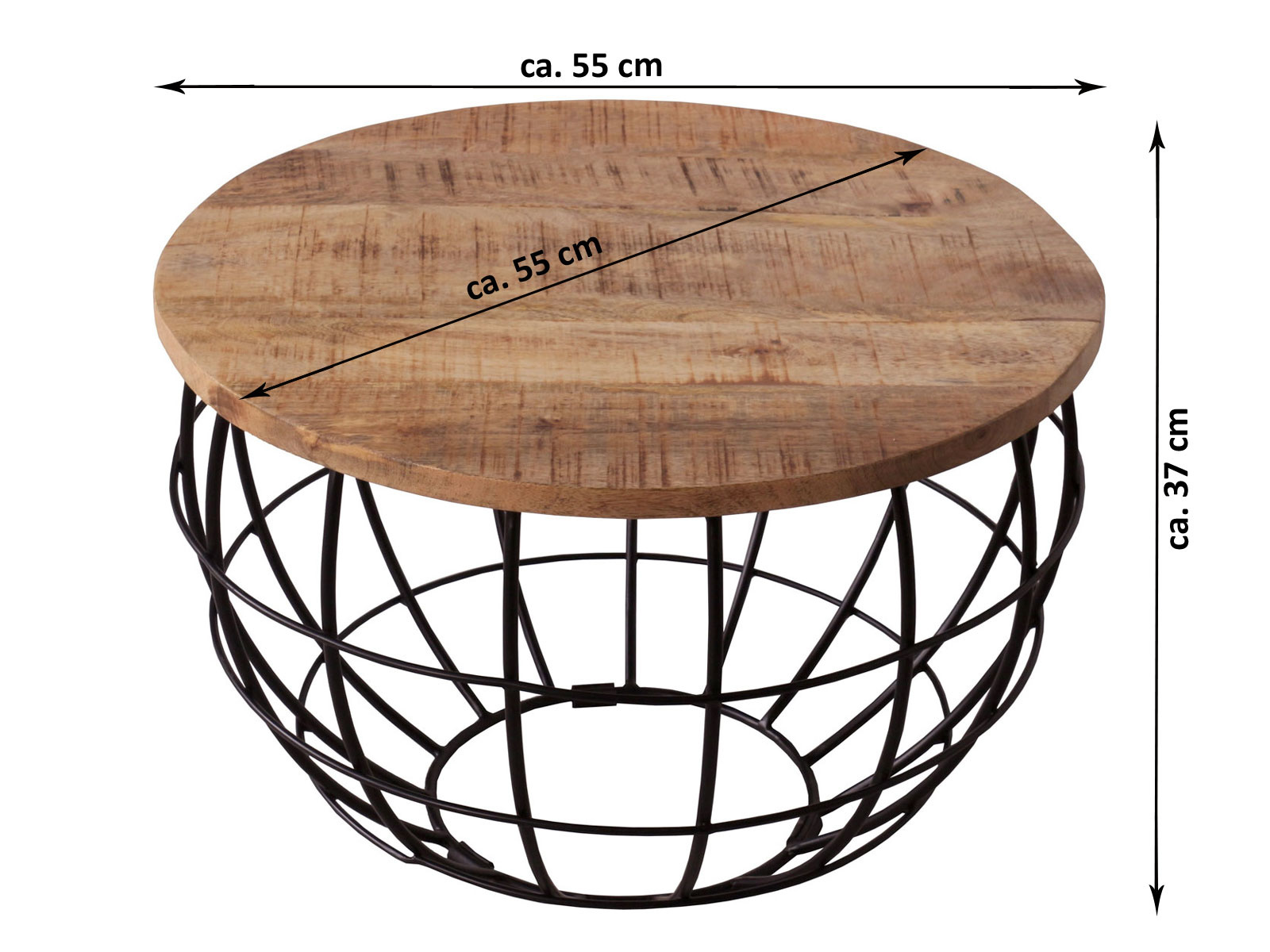 Parya Home -Salontisch 55 cm - Langlebig