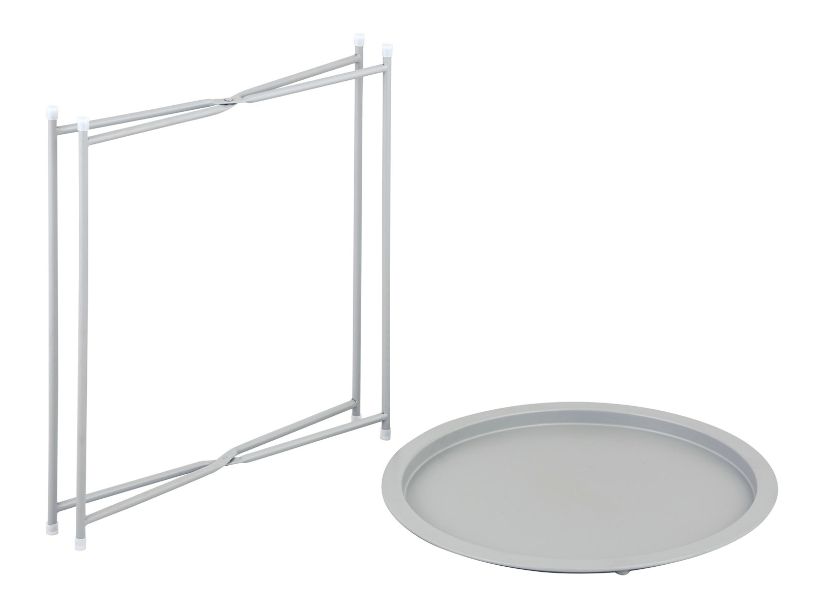 Bijzettafel - Salontafel - 47 H 51 - Metaal- Grijs