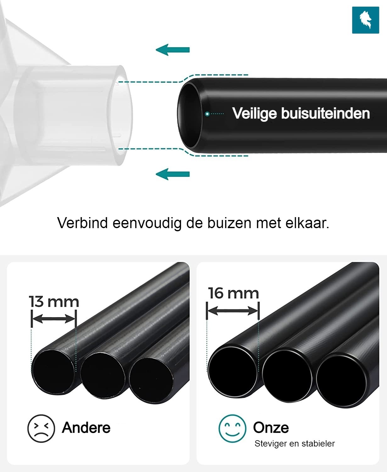 Parya Home - Grijze Kledingkast - Opvouwbaar - Met ophangrail - Stoffen Hoes