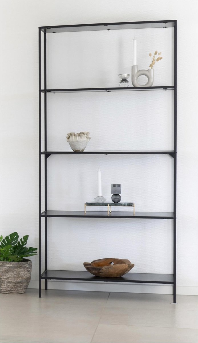 Vita Legplank - Legplank met zwart frame - 80x36x170 cm