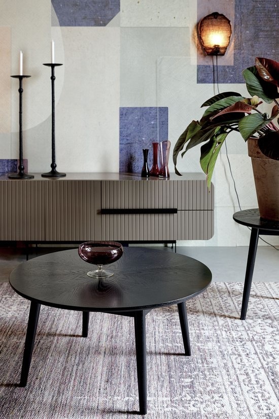 Parya Home -Salontafel Fabio - Rond - Zwart
