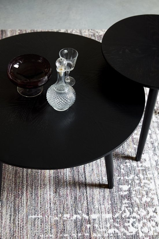 Parya Home -Salontafel Fabio - Rond - Zwart