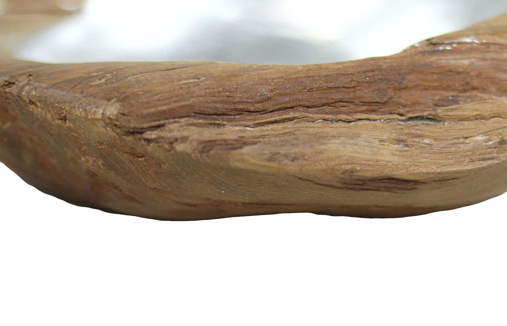 Obstschale Mittel - ø40x7 - Natur - Teak/Aluminium