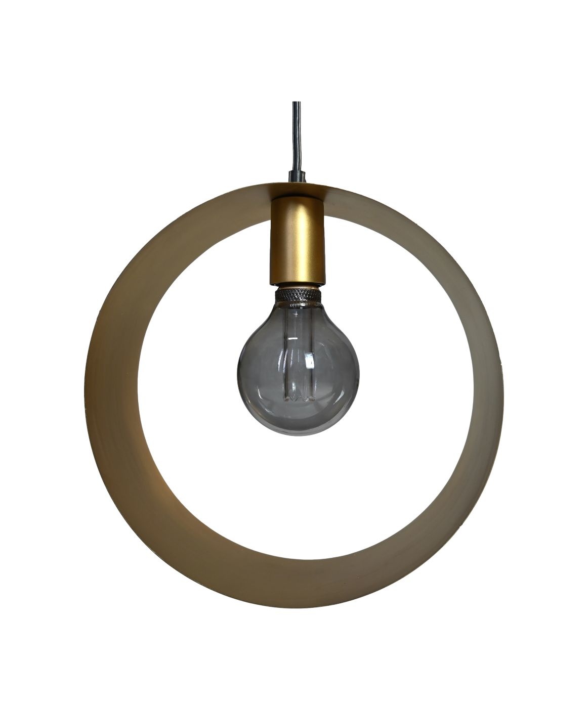 Hanglamp Rond - 30x10 - Goud - Metaal