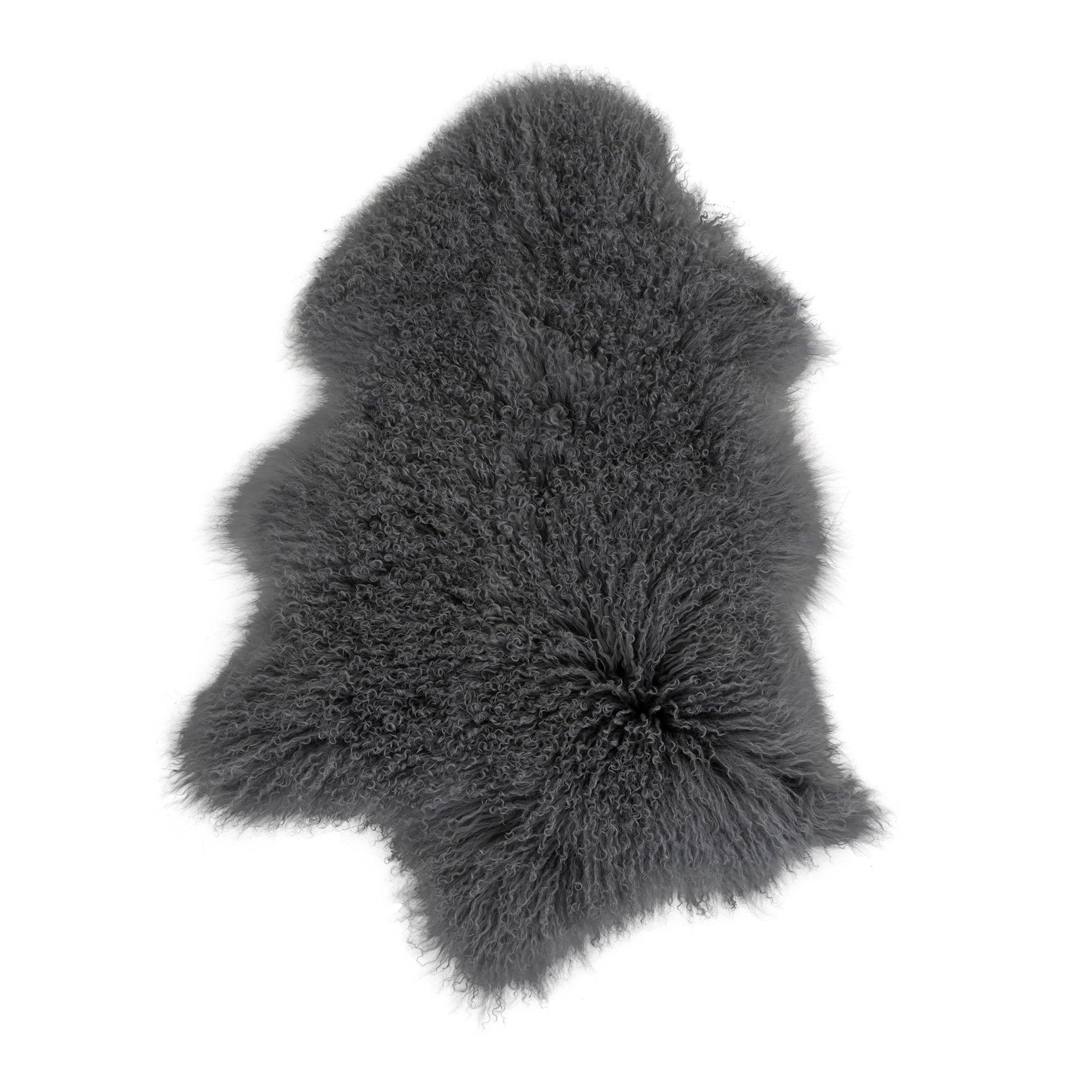 Mongolian Lambskin - Mongolian lambskin in grey 50x90 cm
