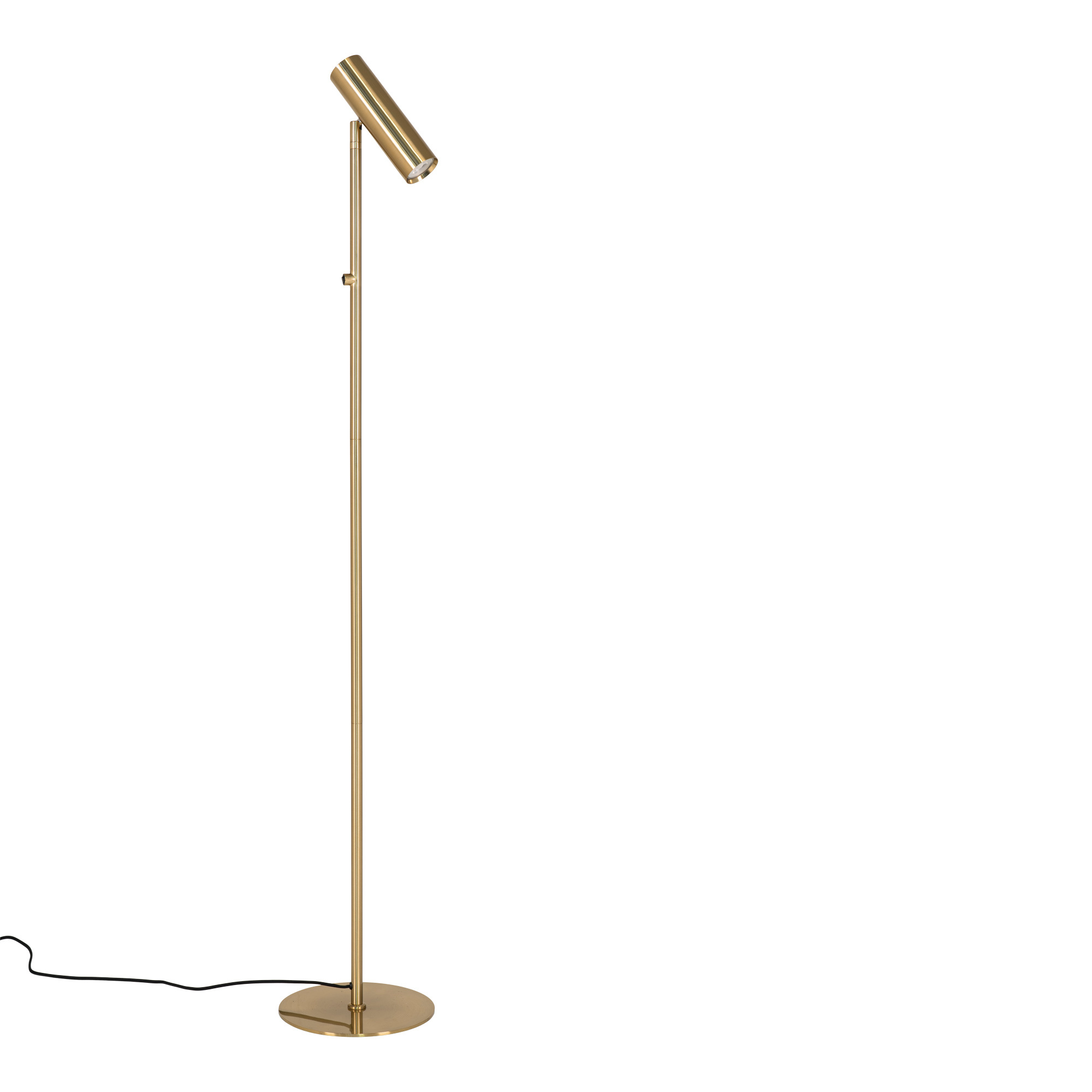 House Nordic Parijs - staande vloerlamp LED - messing goud-look - industrieel - H 150cm