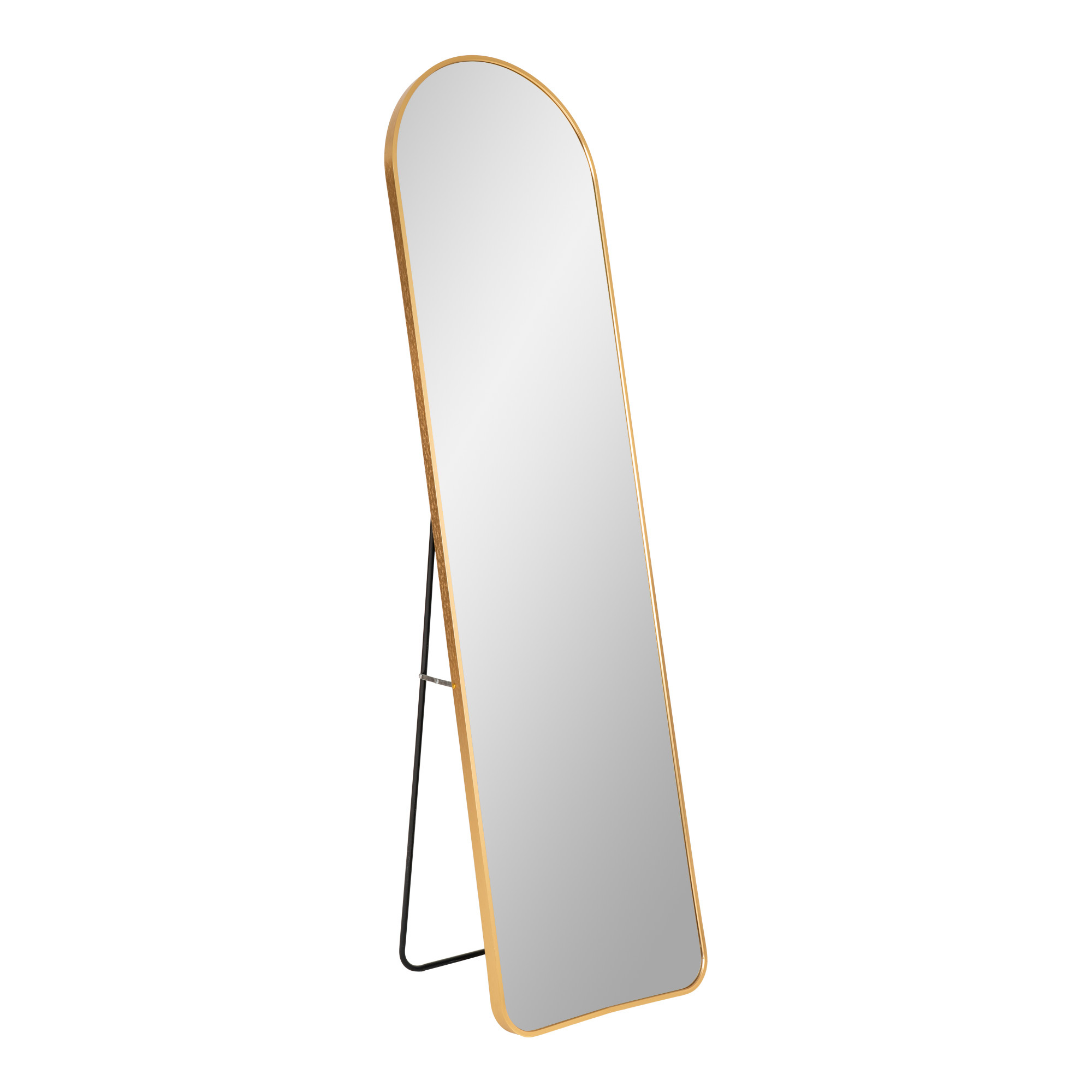 Madrid Mirror - Spiegel mit Rahmen in Messingoptik 40x150 cm