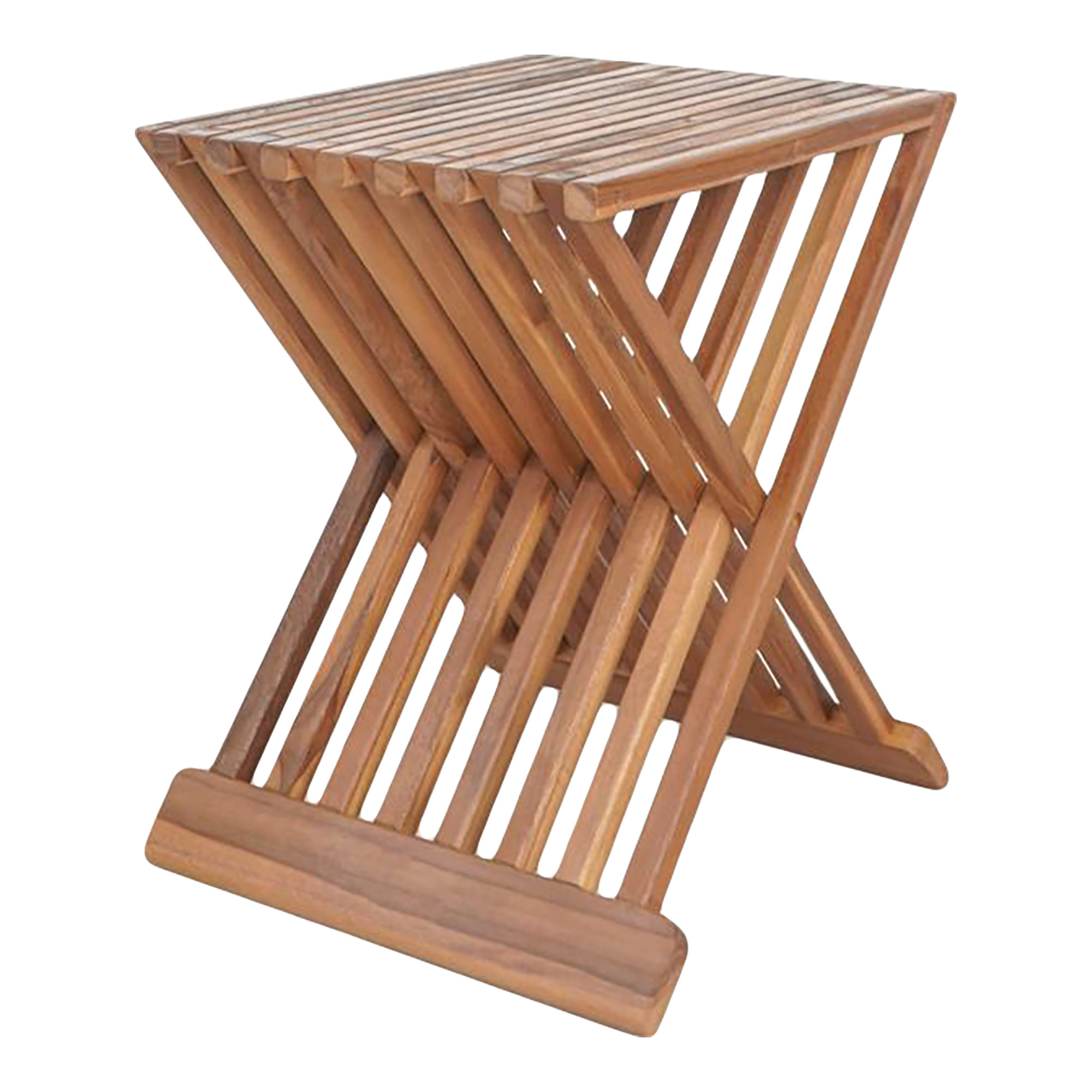House Nordic - Erto Hocker - 40x35x45 CM - Braun - Teak