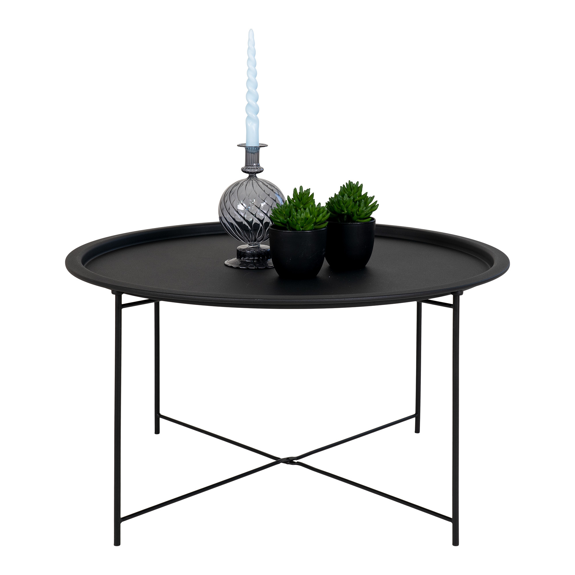 House Nordic - Bastia Coffee Table - Ø75x43 cm - Black - Steel