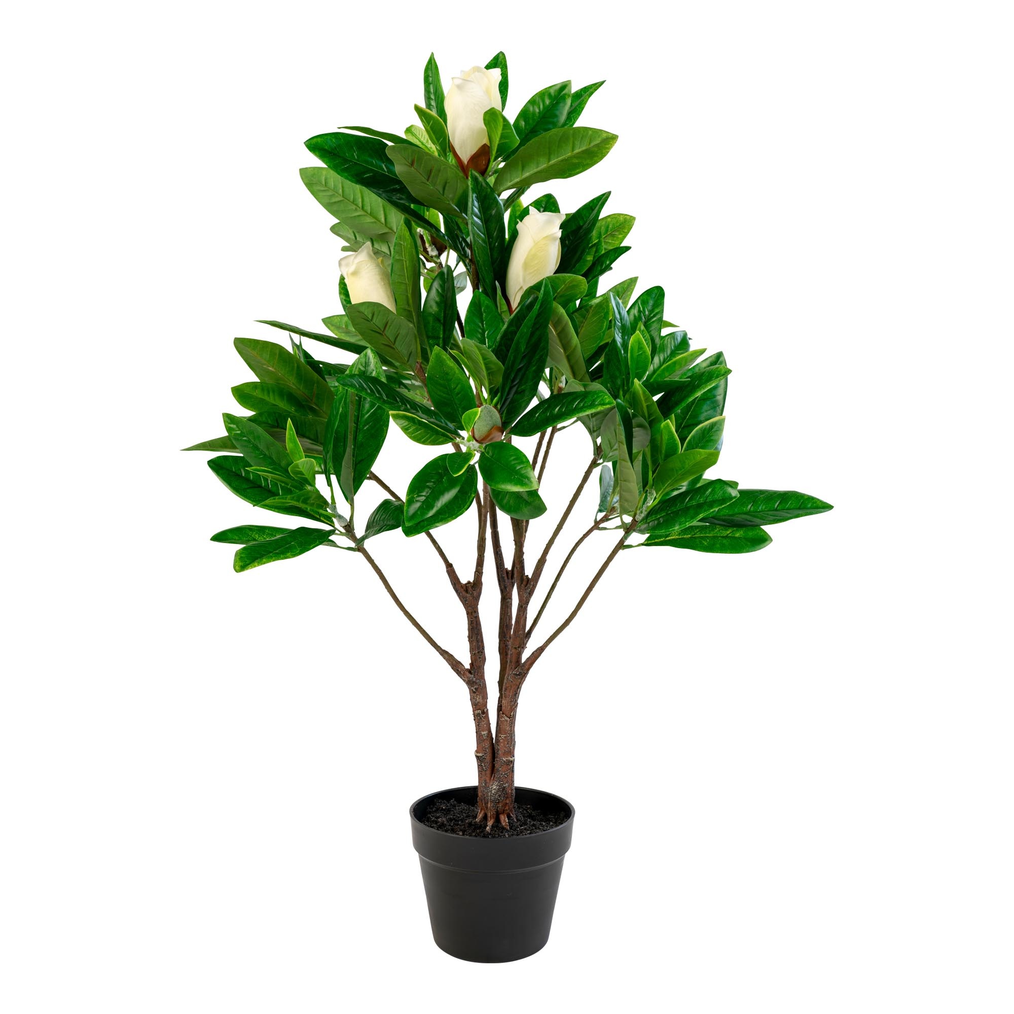 House Nordic - Magnolia Tree / Kunstmatige Boom - 90 cm - Groen - Kunststof / Polyester