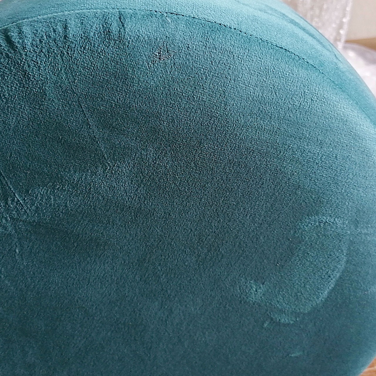 Parya Home -Velours kruk Ø 32 H 42 cm fluwelen kruk met ijzeren frame goudkleurige zitkruk Velvet Poef Sitzp