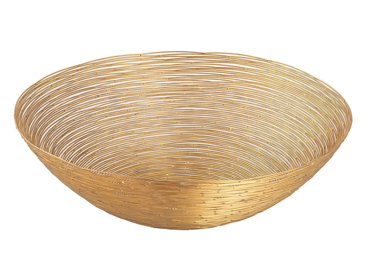 Parya Home - Obstschale rund - ø 30 cm - Gold - Metall