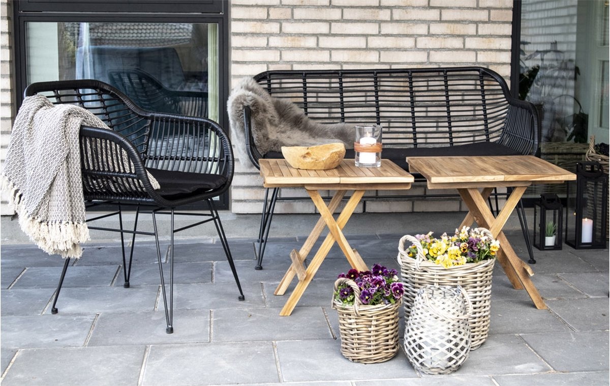 House Nordic - Bilbao Coffee Table - 50x50xh50cm - Brown - Teak