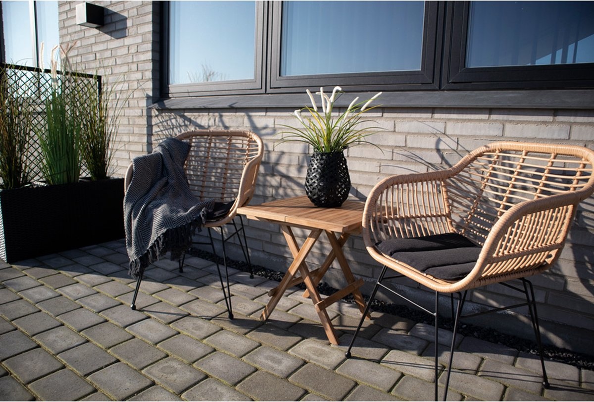 House Nordic - Bilbao Coffee Table - 50x50xh50cm - Brown - Teak