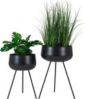 House Nordic - Ardola 2 Flower Pots - 28x46 / 34x56 - Black - Steel