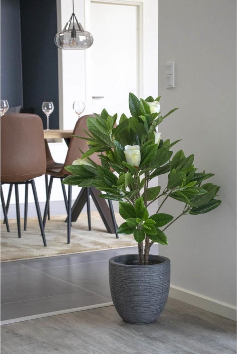 House Nordic - Magnolia Tree / Kunstmatige Boom - 90 cm - Groen - Kunststof / Polyester