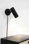 House Nordic - Paris Wandleuchte - 190 cm Stoffkabel - Schwarz - Stahl