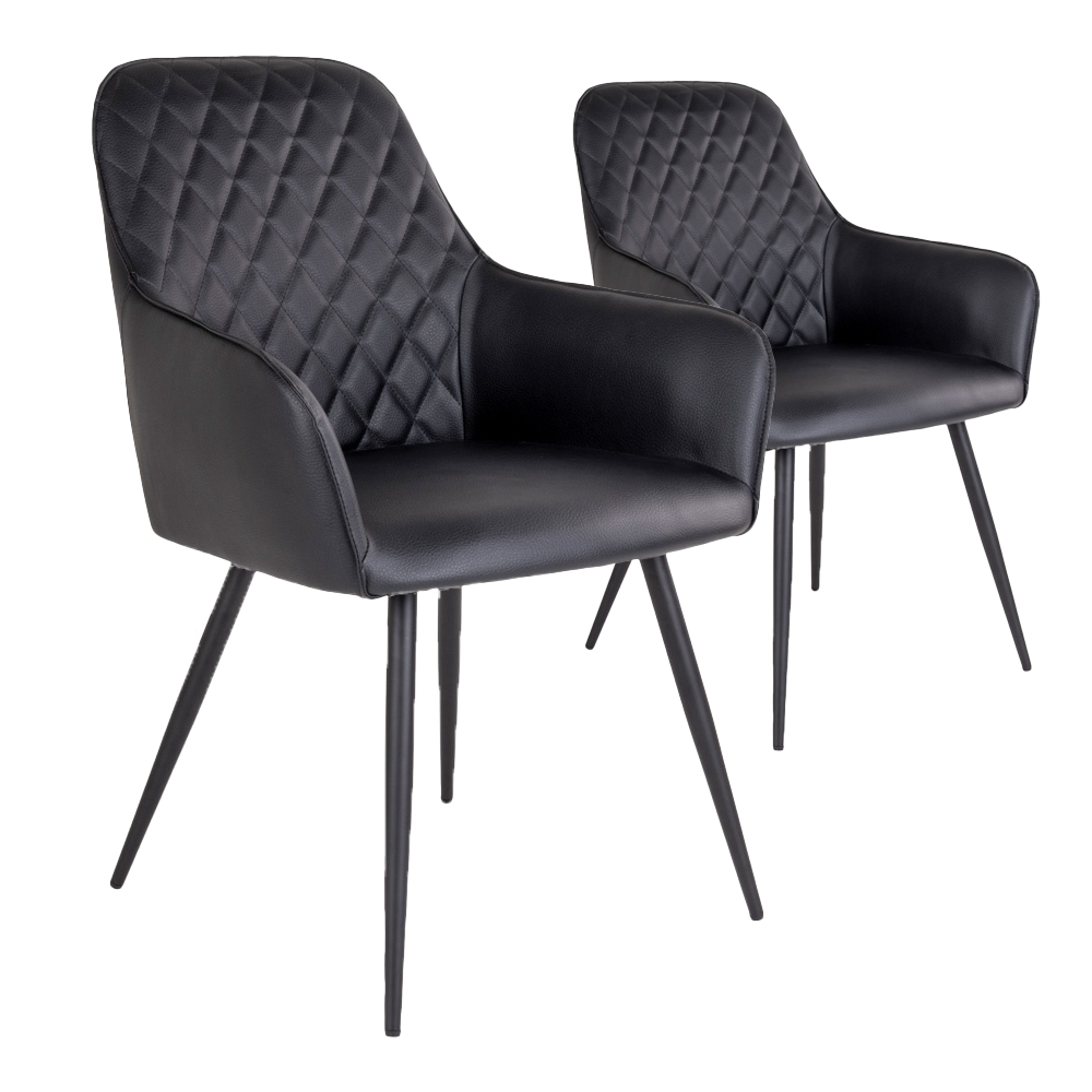 Harbo Dining Chair - Chair in black PU HN1223