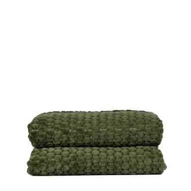 Sagaform - Plaid Maja - Fleece deken - 130x170cm - Groen