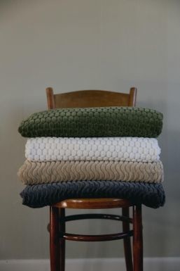 Sagaform - Plaid Maja - Fleece deken - 130x170cm - Groen