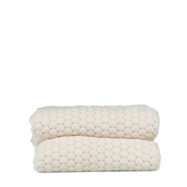 Sagaform - Plaid Maja - Fleece deken - 130x170cm - Wit