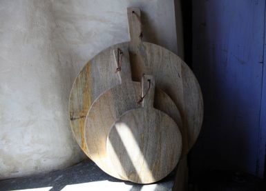 Nkuku - Pizzabrett - Mango-Holz - Pizzabrett - Medium - Braun
