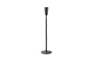 Nkuku - Mbata Kandelaar - 40 cm - Ijzer - Zwart - Maat L