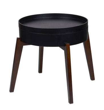 Gusta - Bijzettafel - 45xH40cm - Hout - Zwart